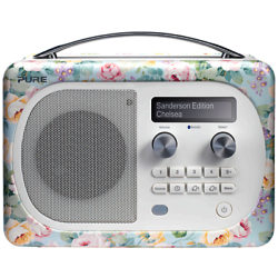 Pure Evoke D4 Mio DAB/FM Bluetooth Radio, Sanderson Print Chelsea